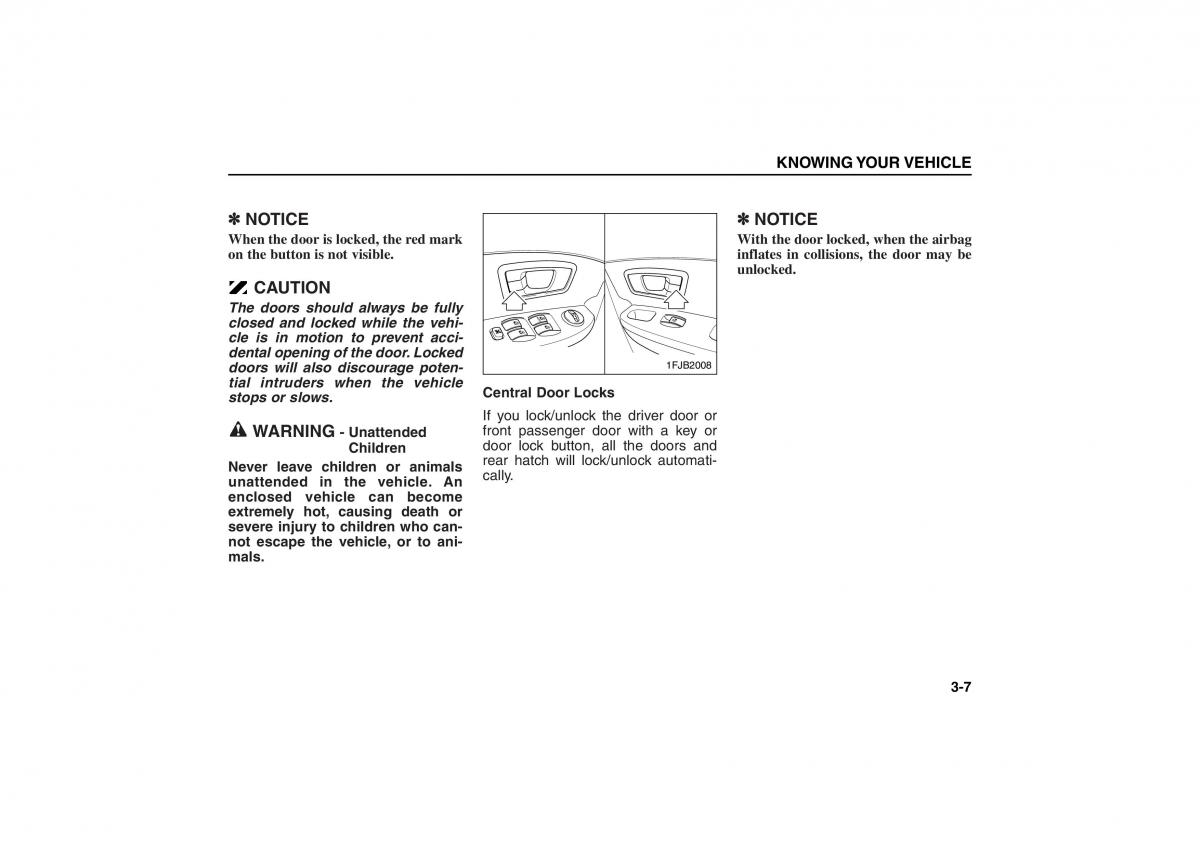 KIA Carens II 2 owners manual / page 16