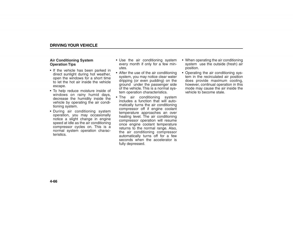 KIA Carens II 2 owners manual / page 161