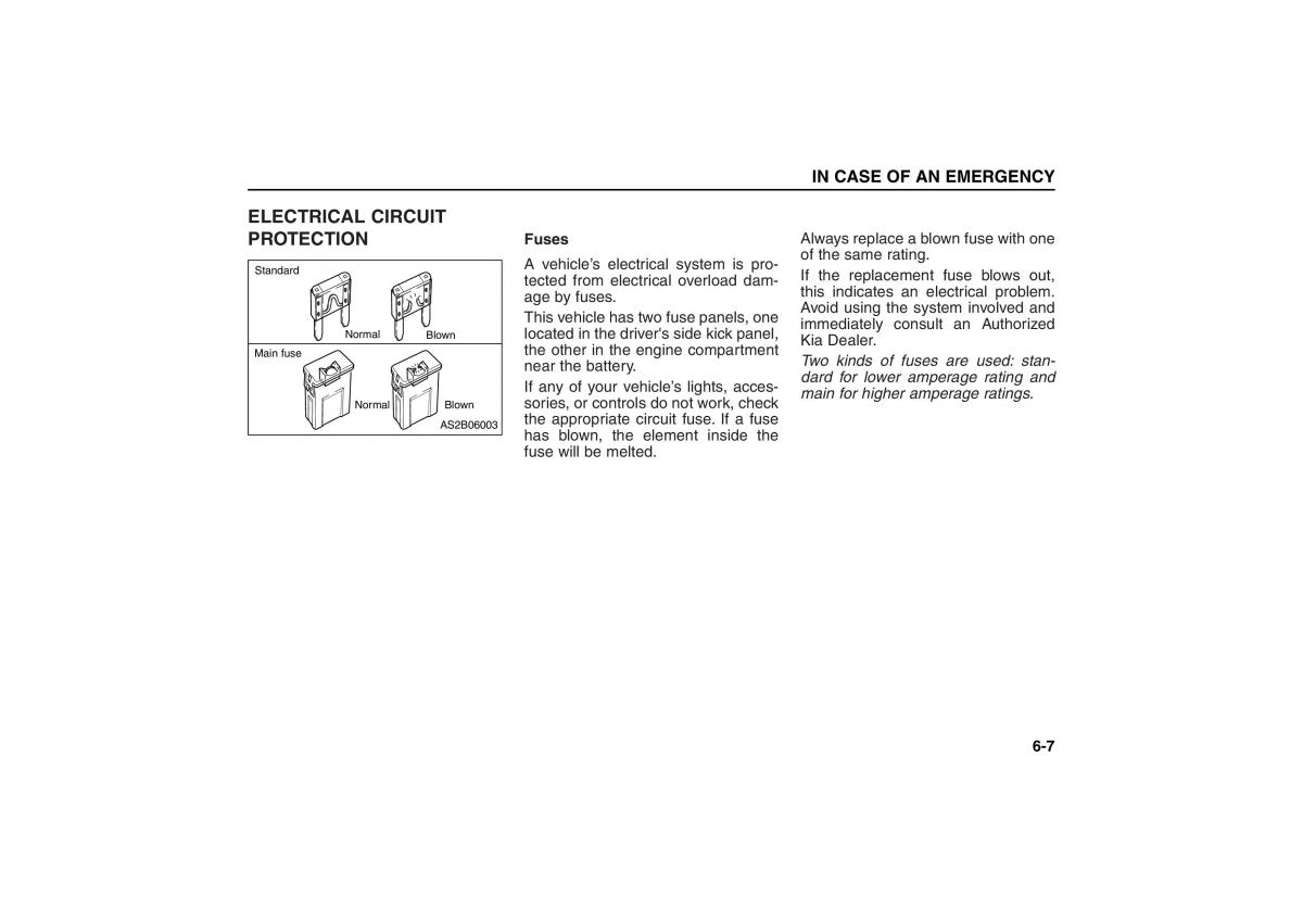 KIA Carens II 2 owners manual / page 198