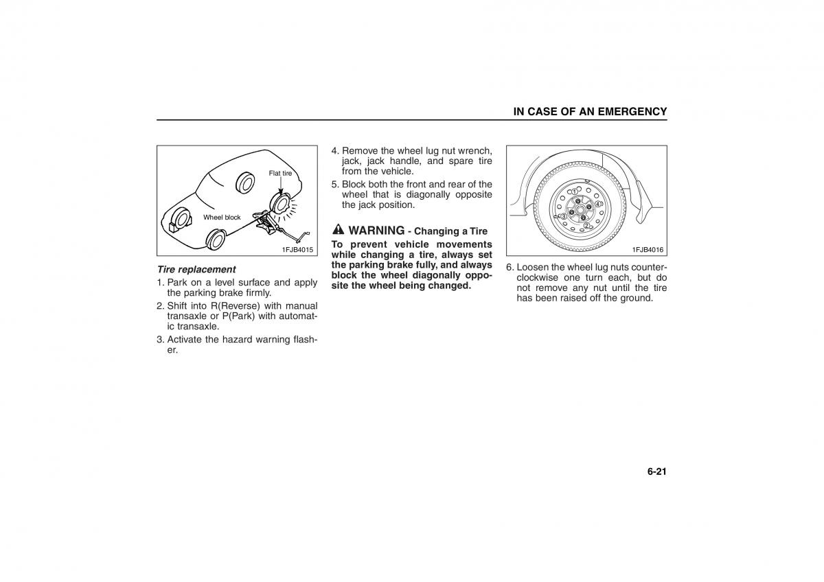 KIA Carens II 2 owners manual / page 212