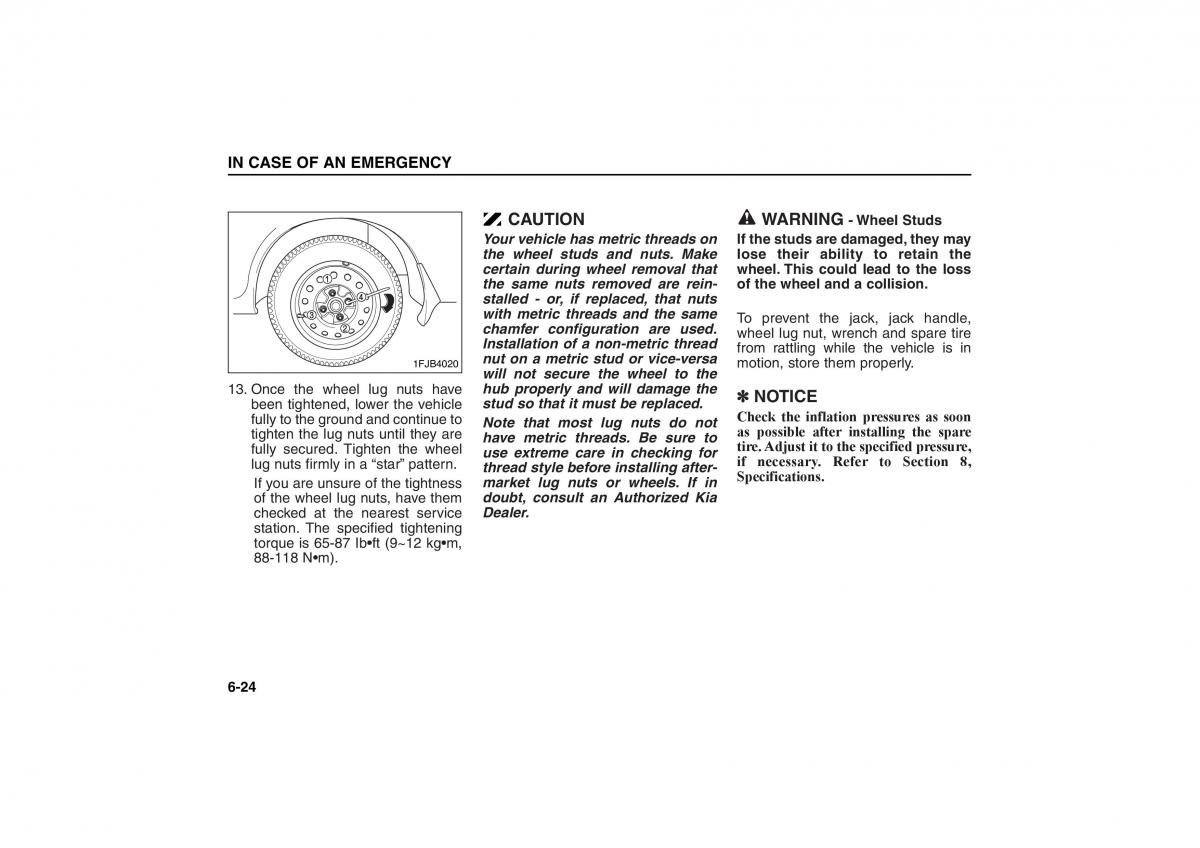 KIA Carens II 2 owners manual / page 215