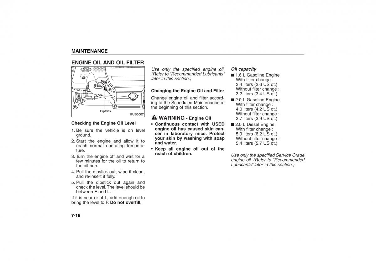 KIA Carens II 2 owners manual / page 233