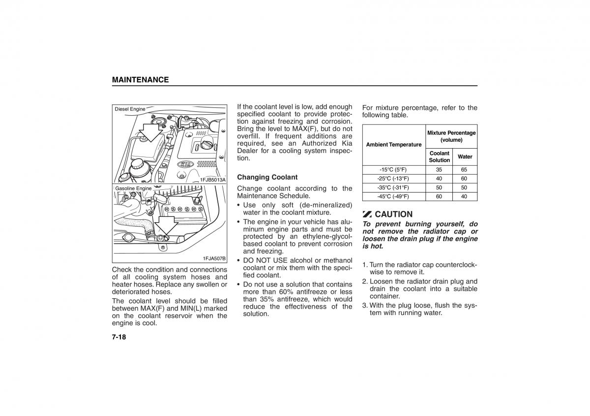 KIA Carens II 2 owners manual / page 235