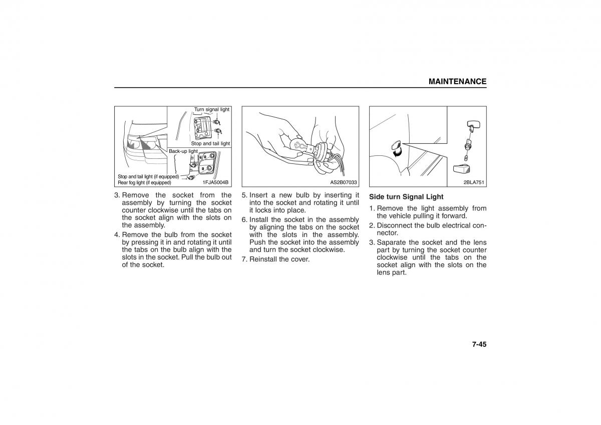 KIA Carens II 2 owners manual / page 262