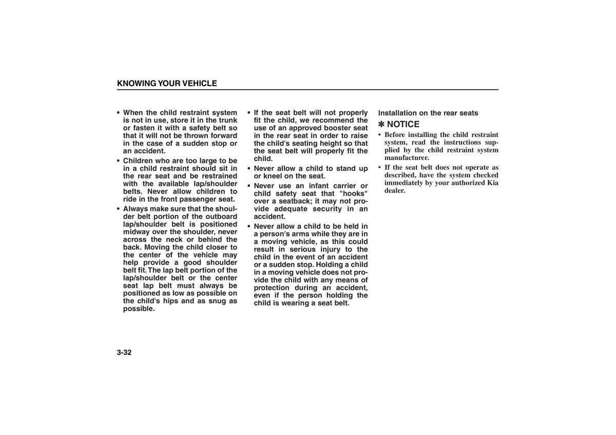 KIA Carens II 2 owners manual / page 41