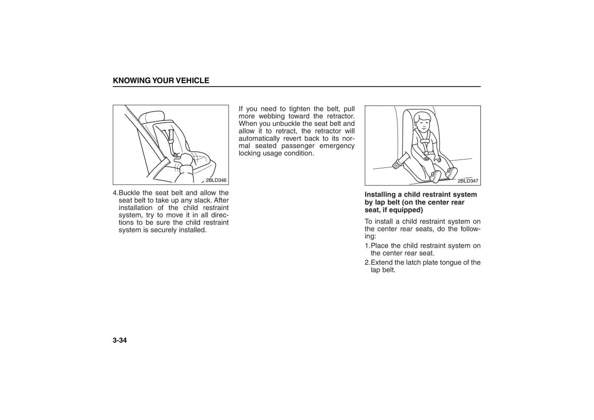 KIA Carens II 2 owners manual / page 43