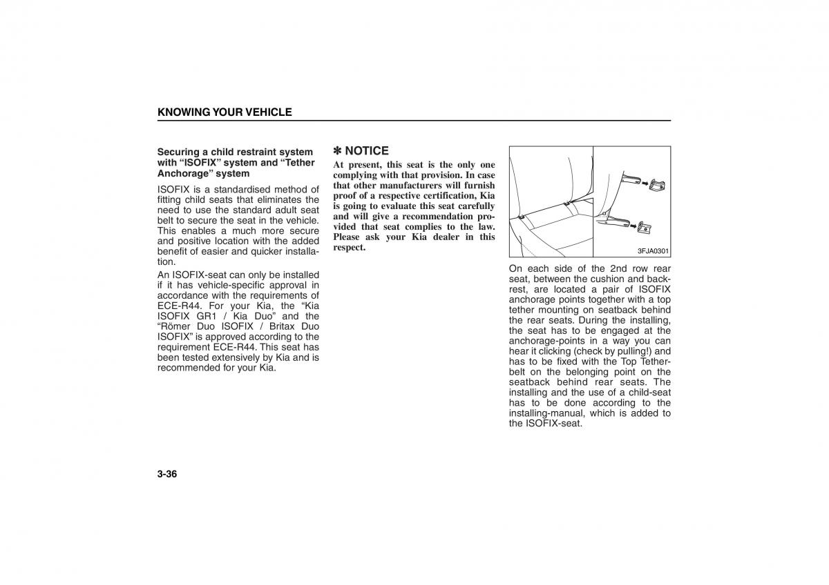 KIA Carens II 2 owners manual / page 45