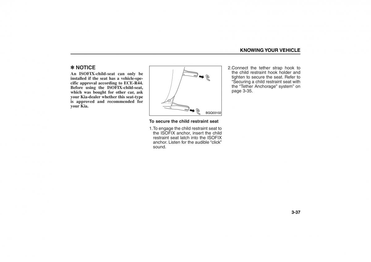 KIA Carens II 2 owners manual / page 46