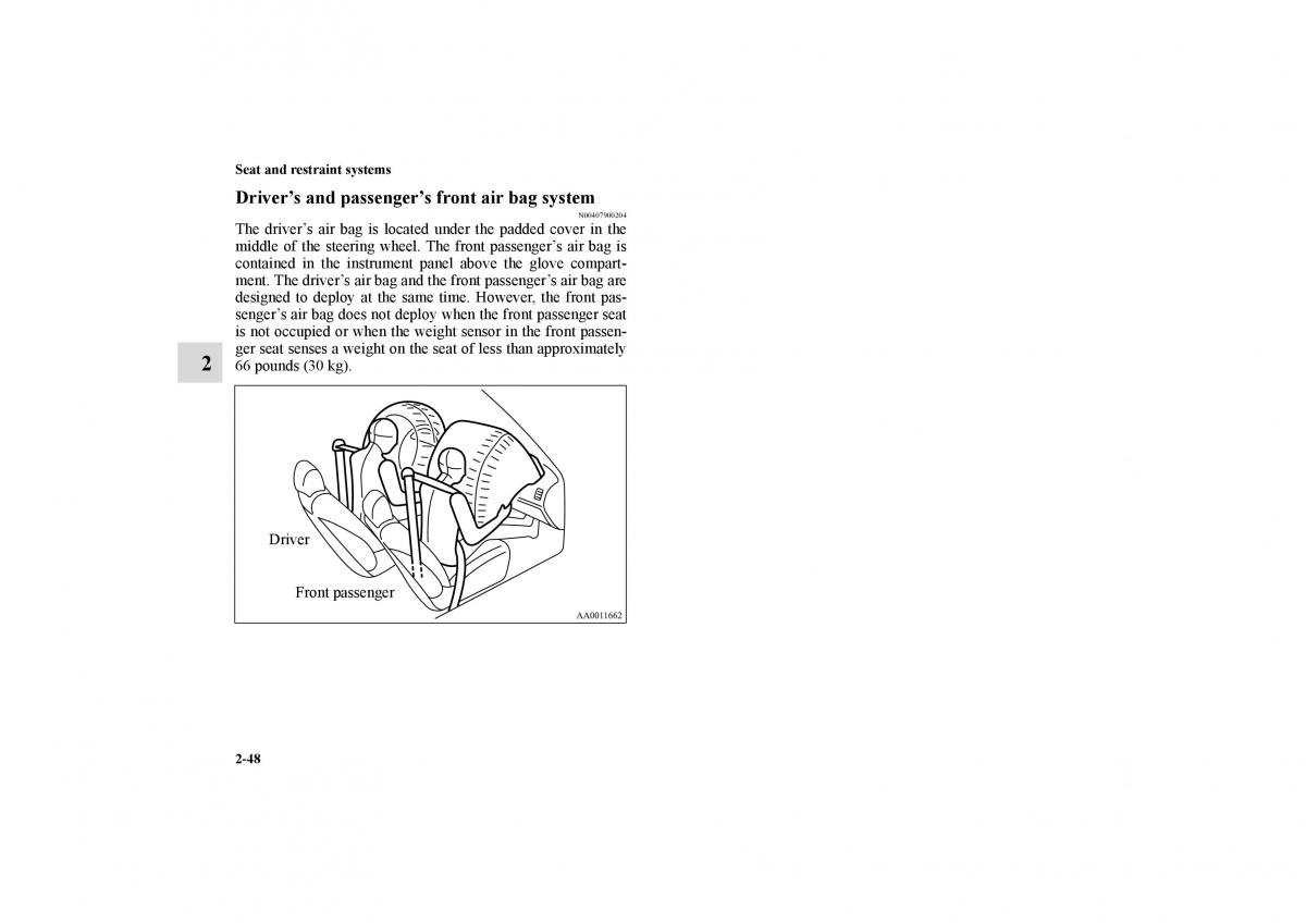 Mitsubishi Galant IX 9 owners manual / page 75