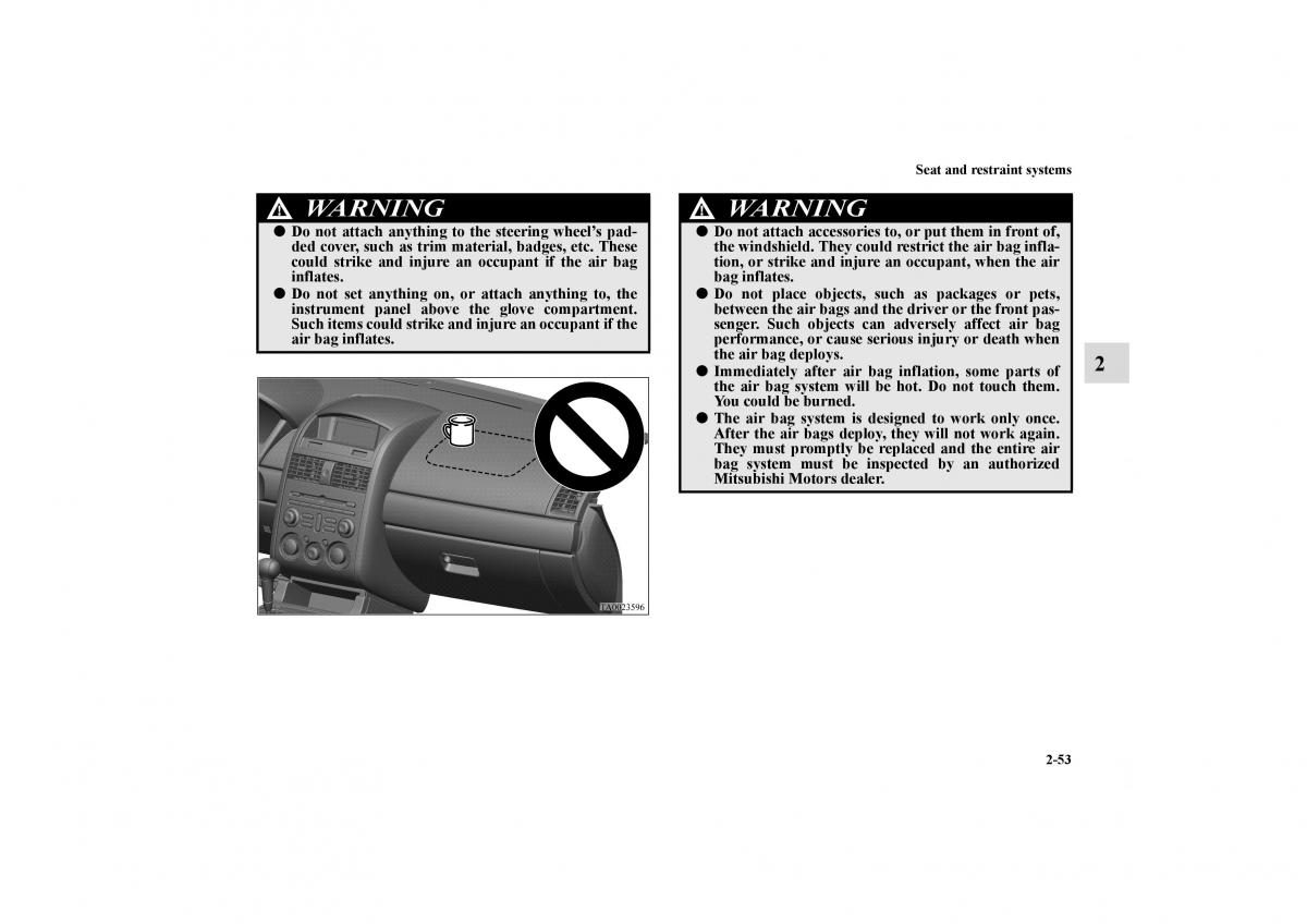 Mitsubishi Galant IX 9 owners manual / page 80