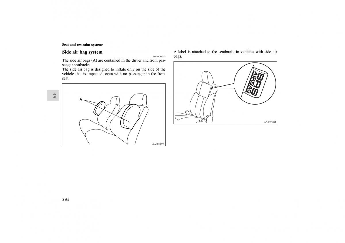 Mitsubishi Galant IX 9 owners manual / page 81