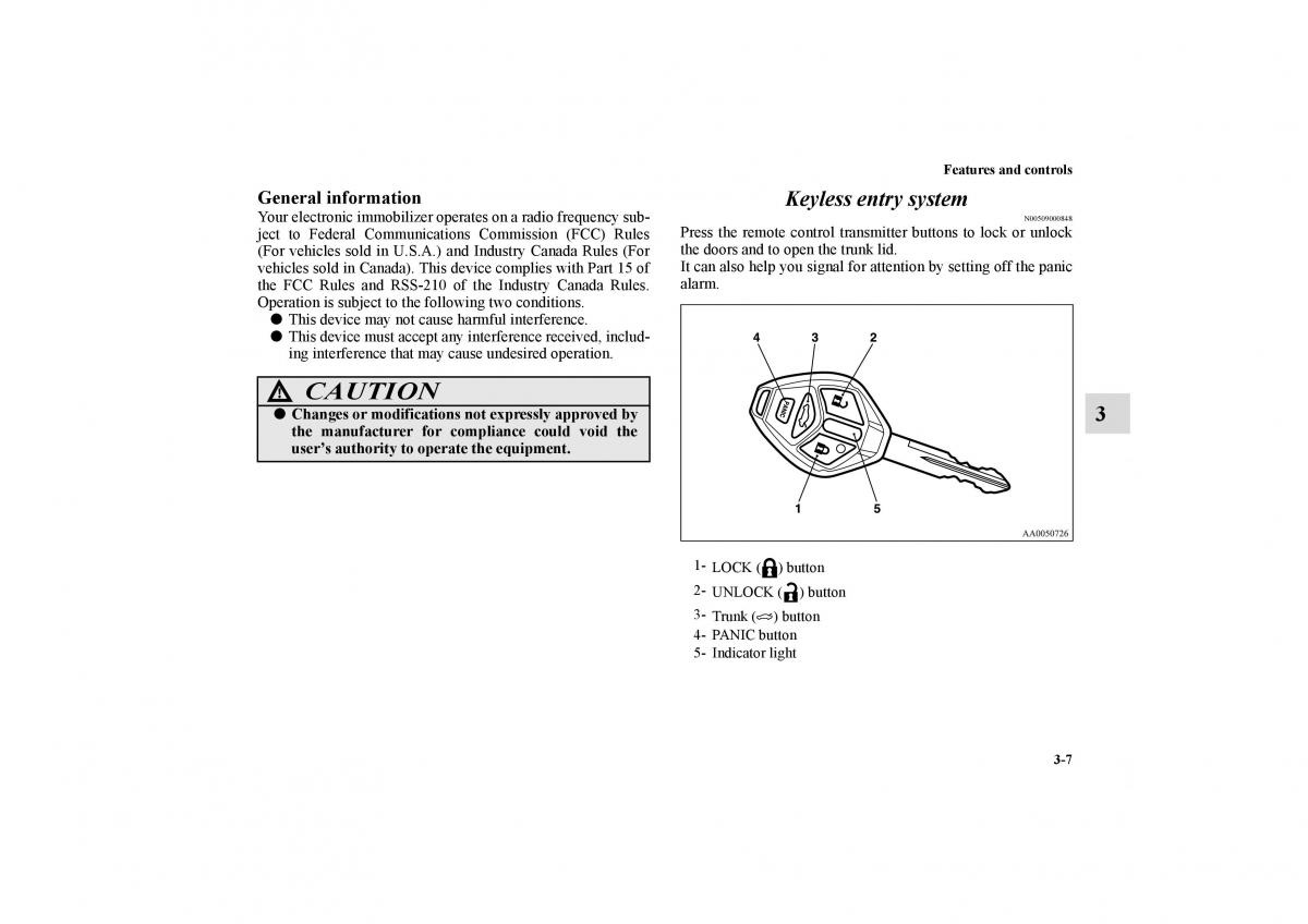 Mitsubishi Galant IX 9 owners manual / page 96