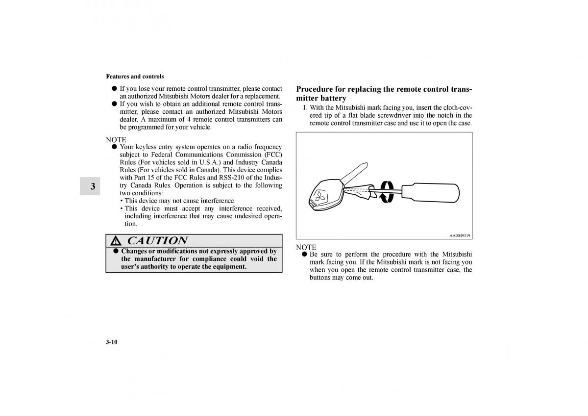 Mitsubishi Galant IX 9 owners manual / page 99