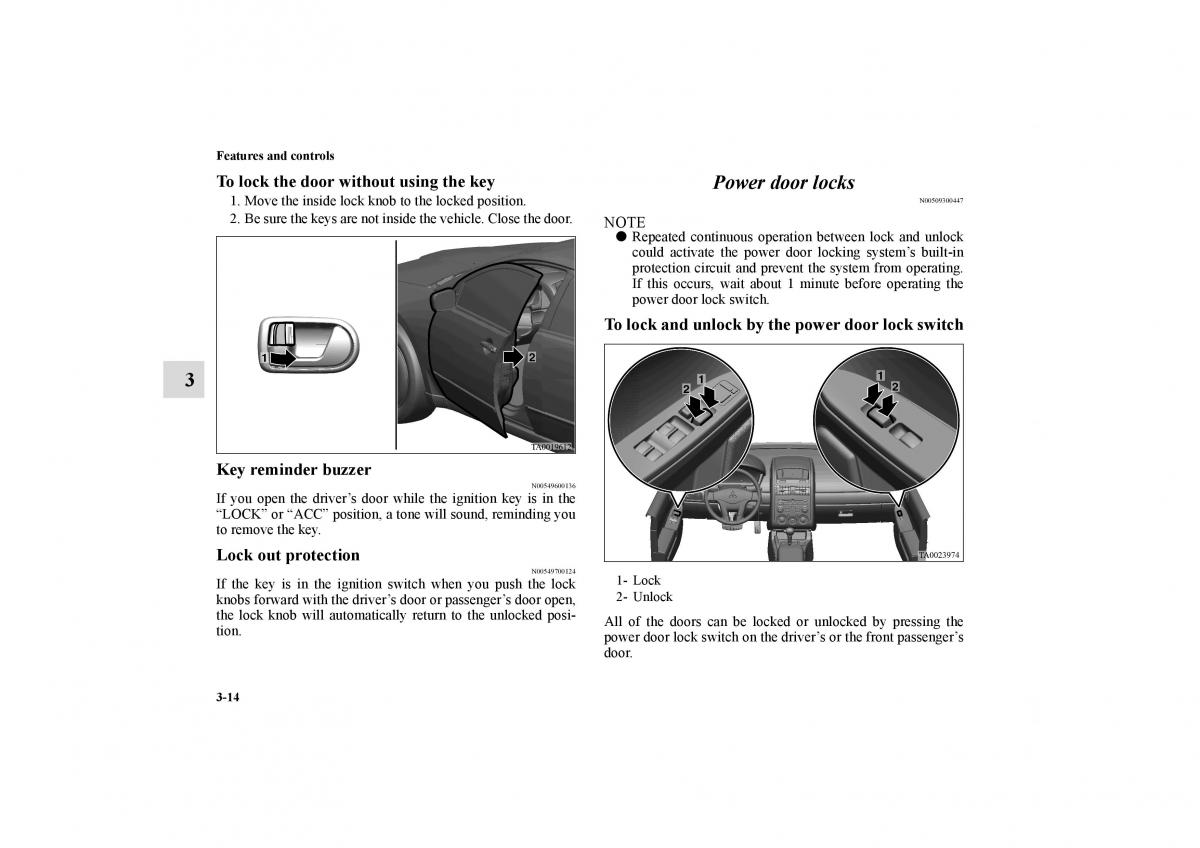 Mitsubishi Galant IX 9 owners manual / page 103