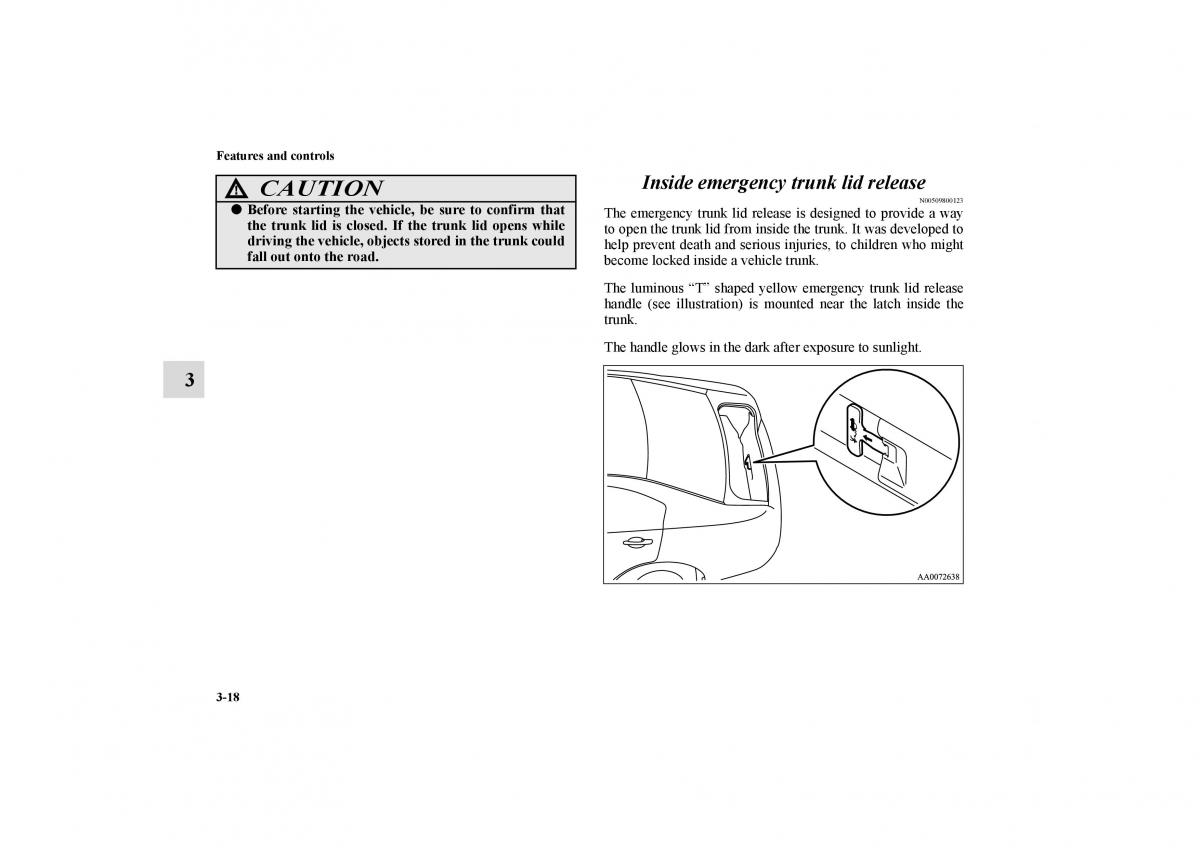 Mitsubishi Galant IX 9 owners manual / page 107