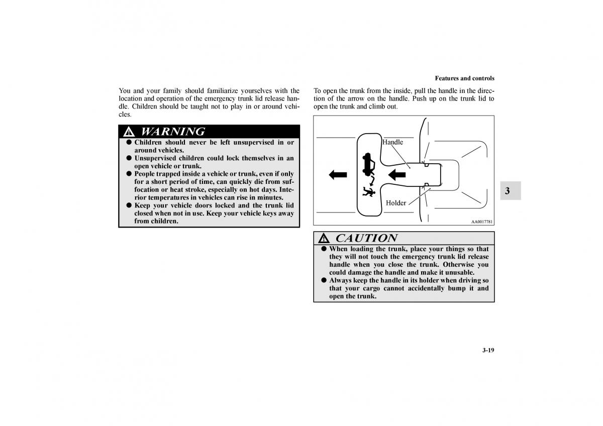 Mitsubishi Galant IX 9 owners manual / page 108