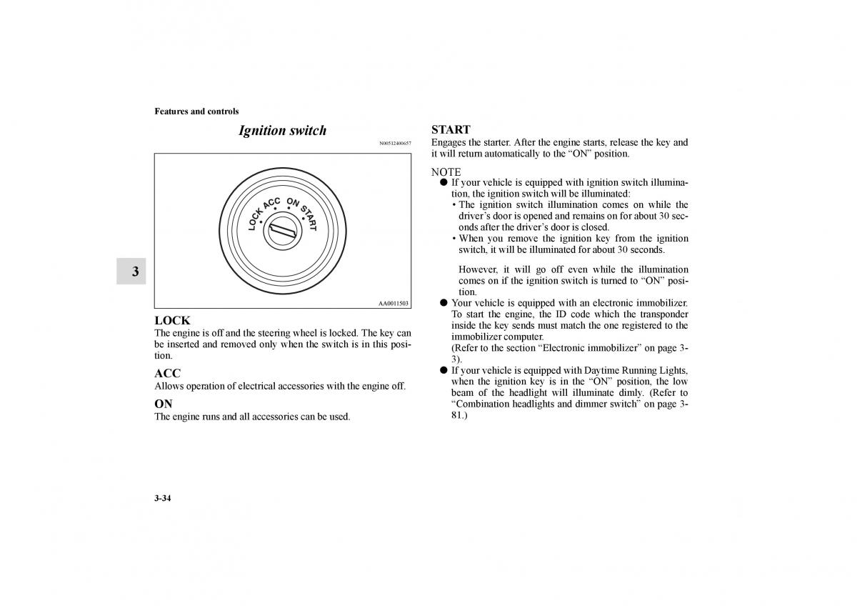 Mitsubishi Galant IX 9 owners manual / page 123