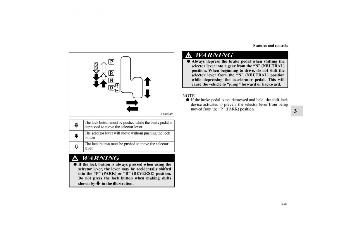 Mitsubishi Galant IX 9 owners manual / page 130