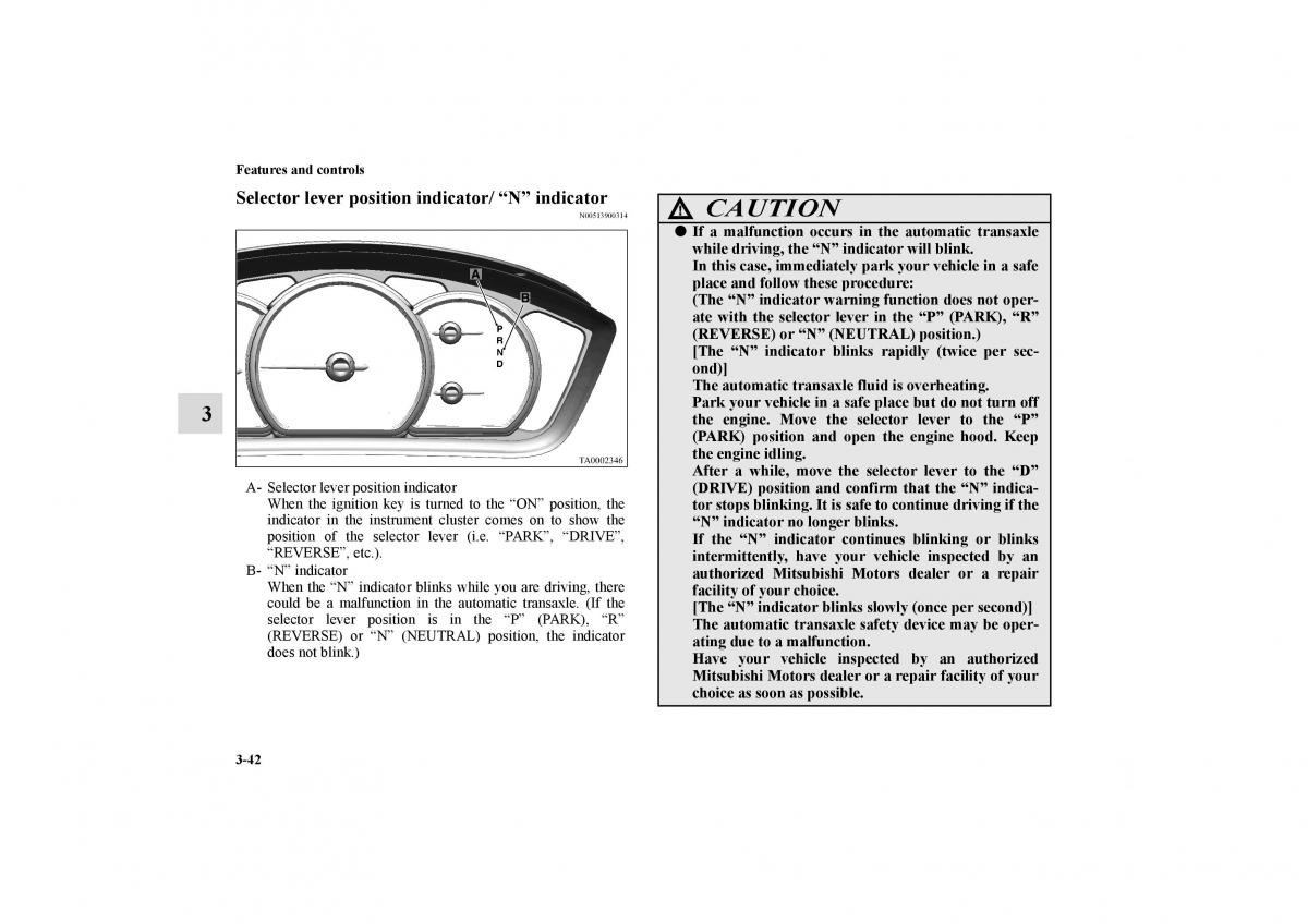 Mitsubishi Galant IX 9 owners manual / page 131