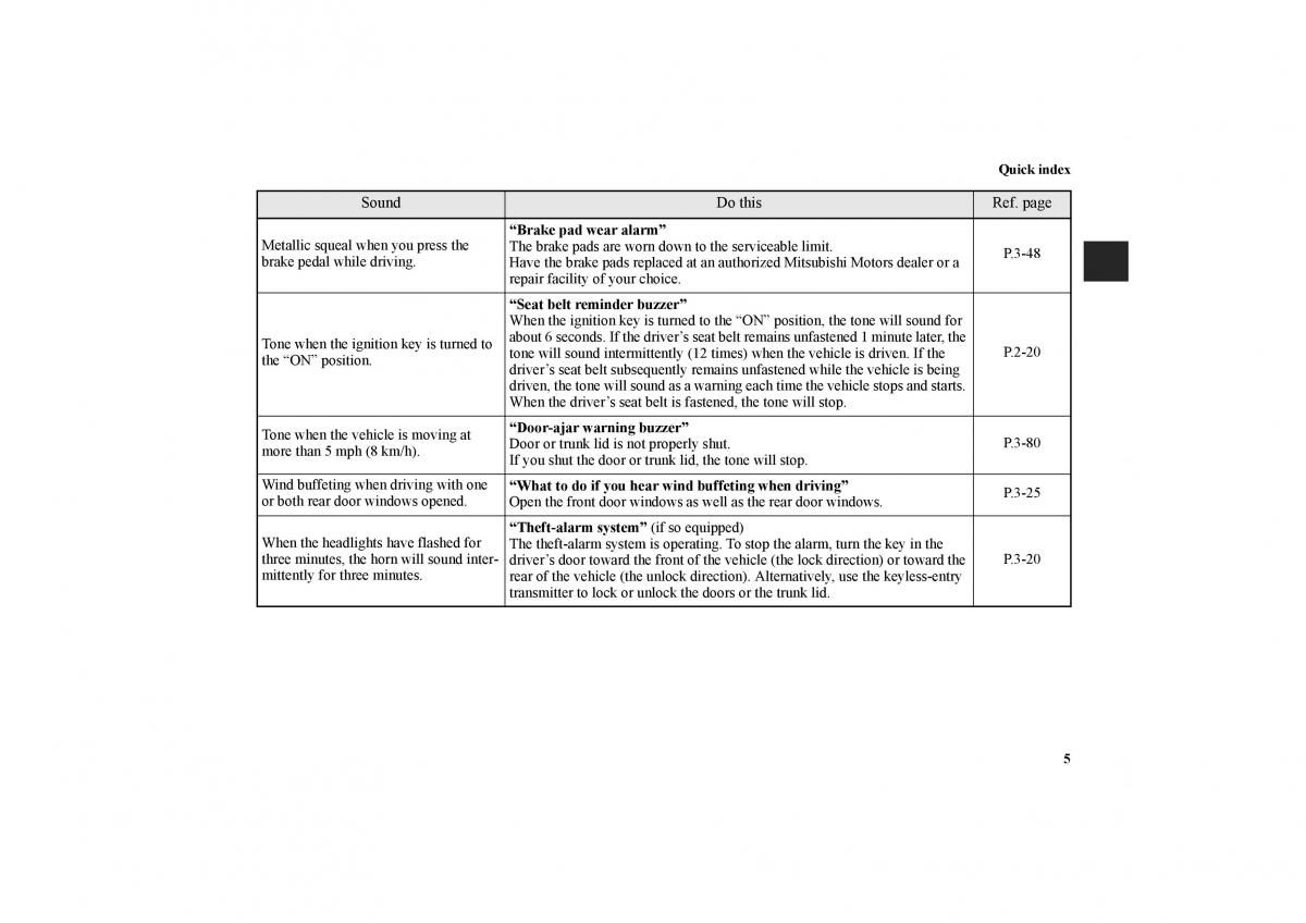 Mitsubishi Galant IX 9 owners manual / page 14