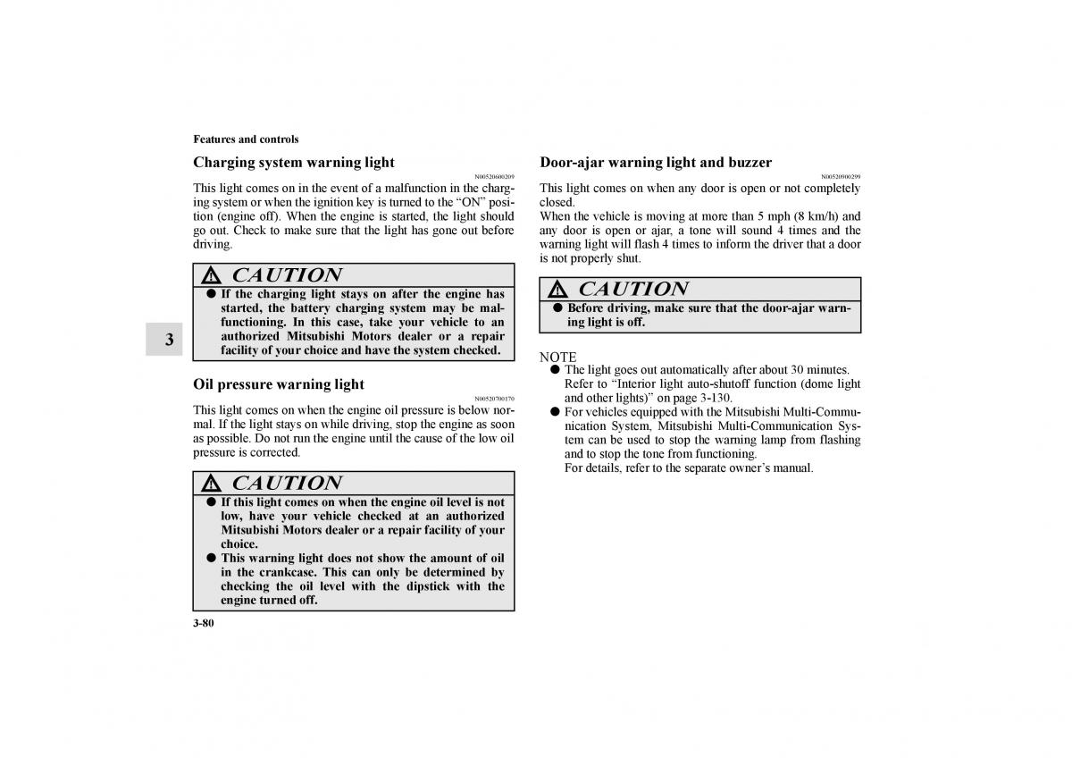 Mitsubishi Galant IX 9 owners manual / page 169