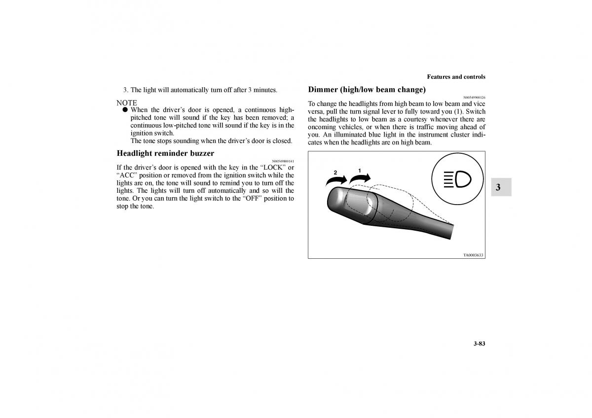 Mitsubishi Galant IX 9 owners manual / page 172