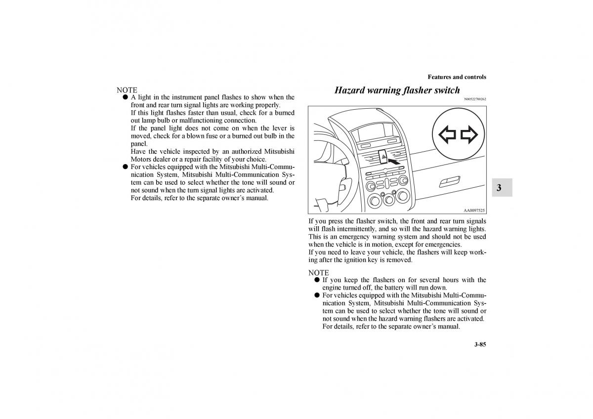 Mitsubishi Galant IX 9 owners manual / page 174