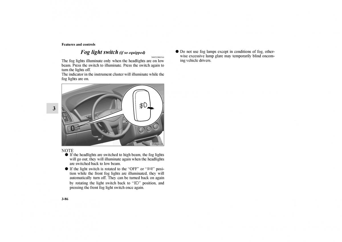 Mitsubishi Galant IX 9 owners manual / page 175