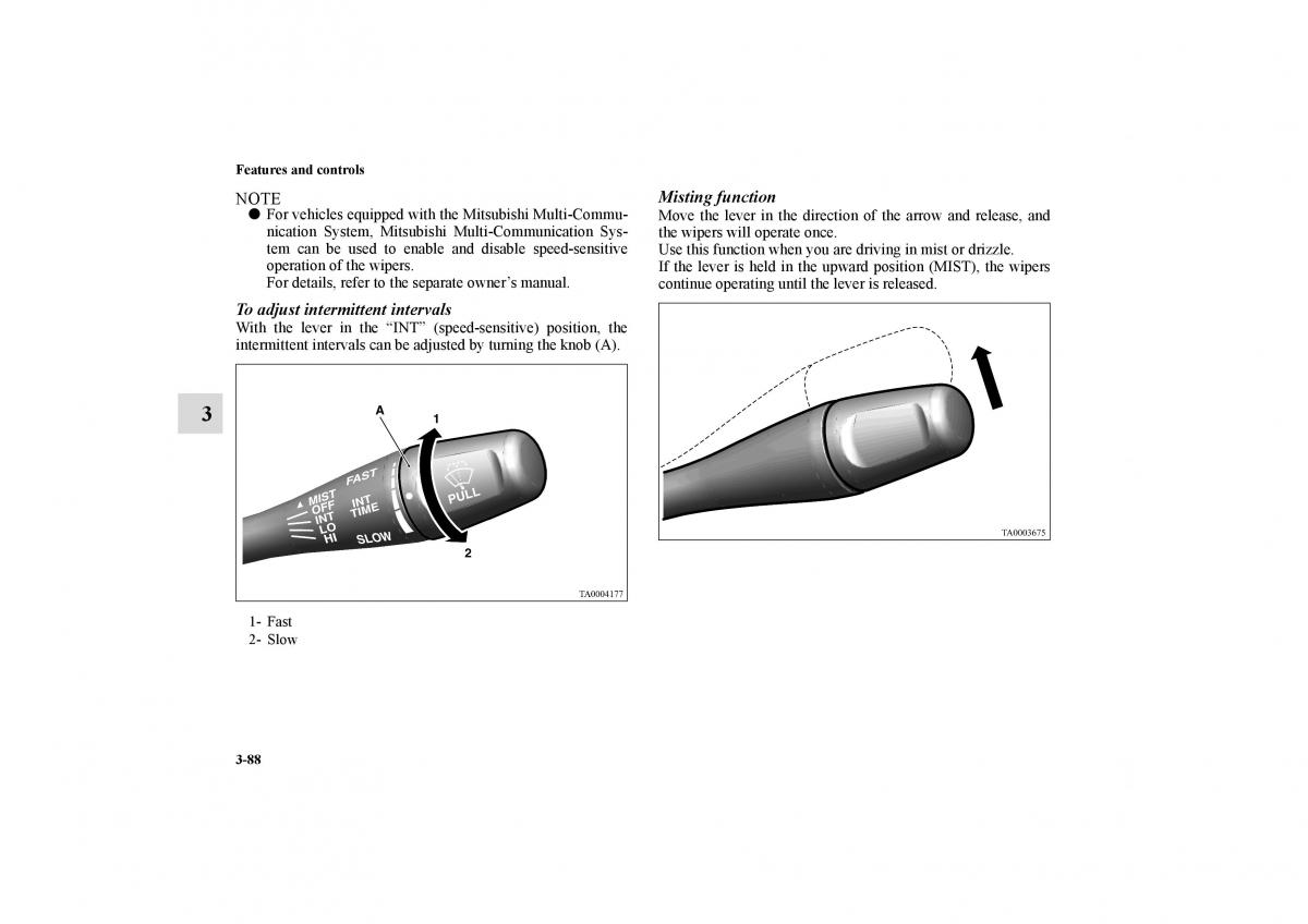 Mitsubishi Galant IX 9 owners manual / page 177