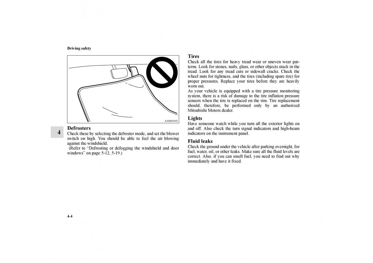 Mitsubishi Galant IX 9 owners manual / page 227