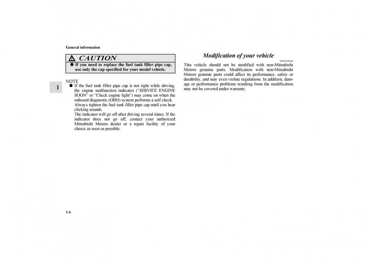 Mitsubishi Galant IX 9 owners manual / page 23