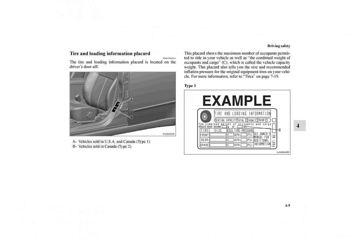 Mitsubishi Galant IX 9 owners manual / page 232