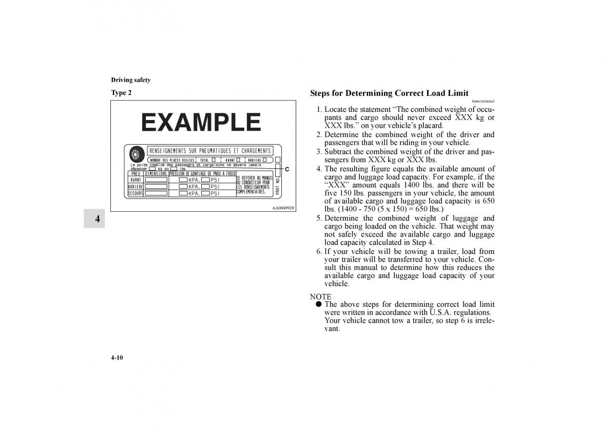 Mitsubishi Galant IX 9 owners manual / page 233