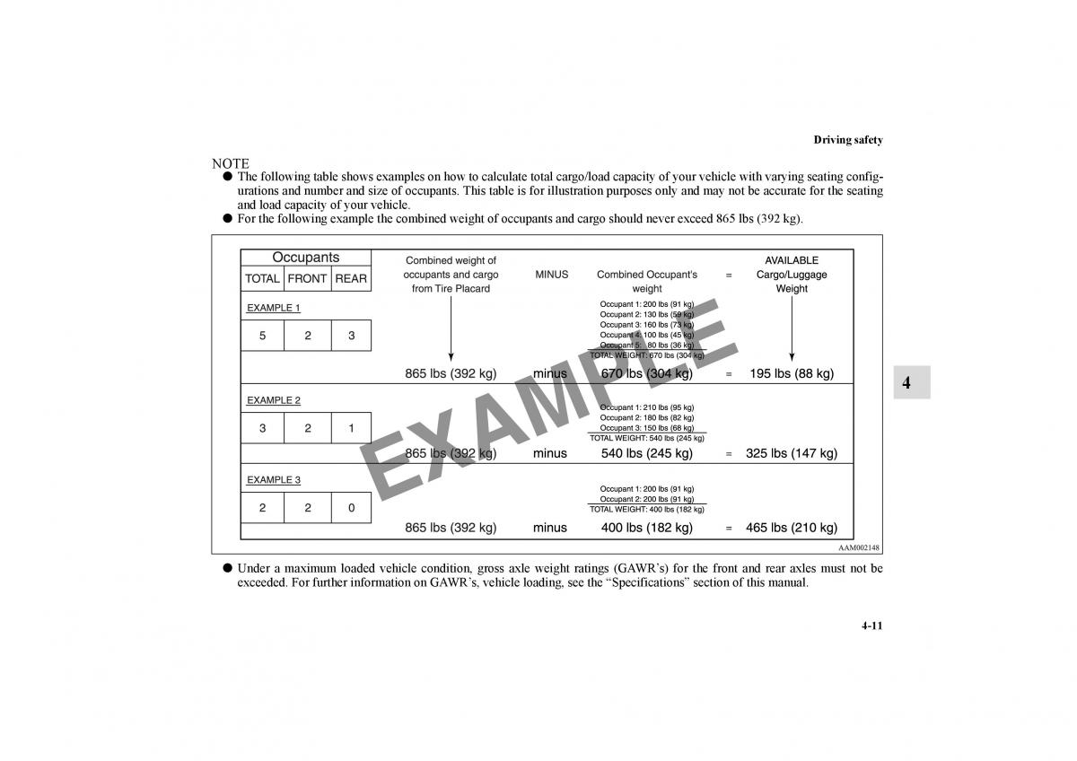 Mitsubishi Galant IX 9 owners manual / page 234