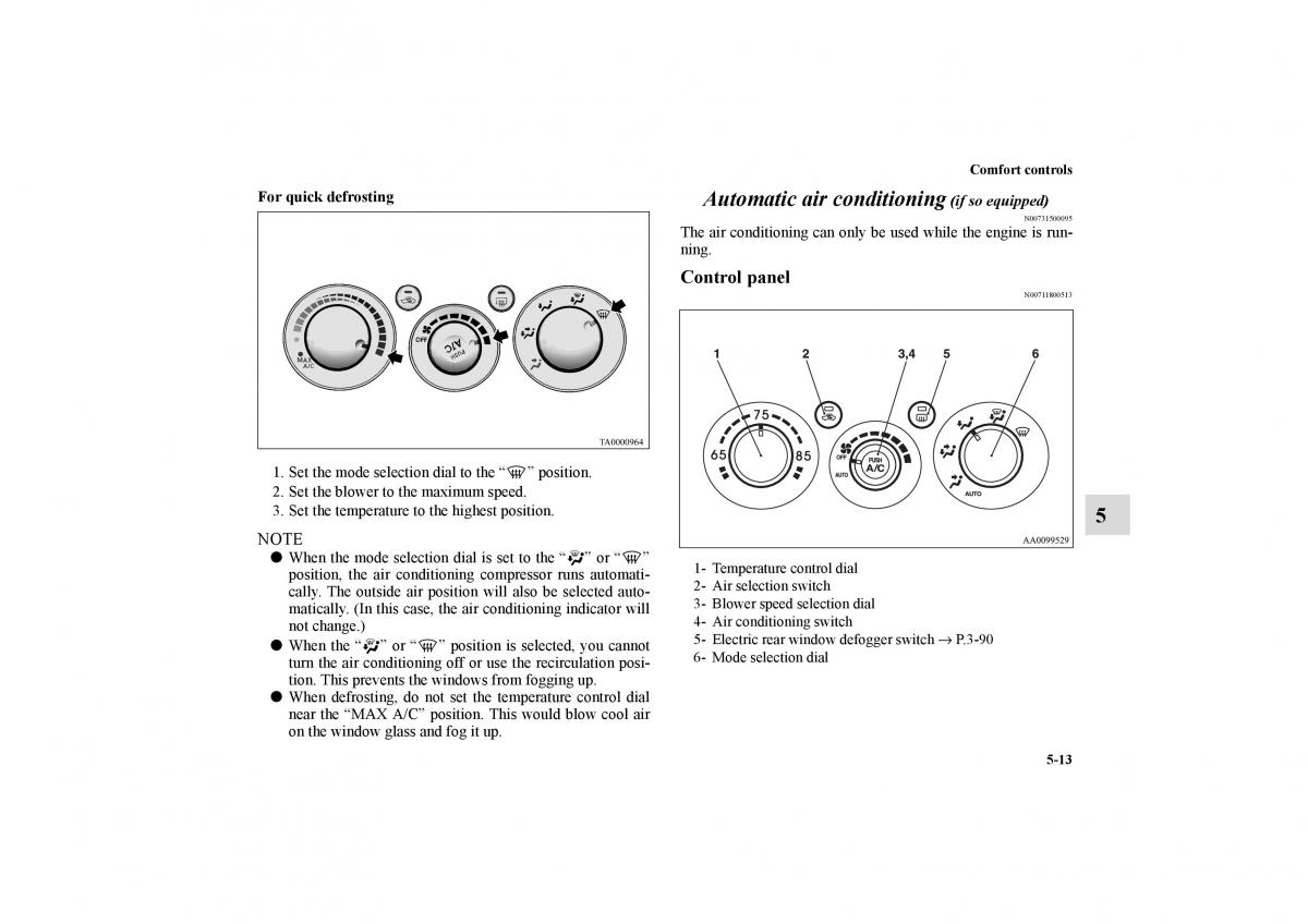 Mitsubishi Galant IX 9 owners manual / page 250