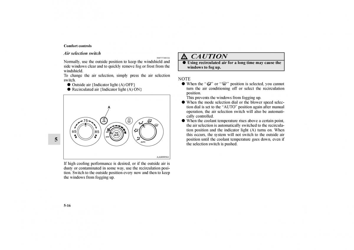 Mitsubishi Galant IX 9 owners manual / page 253