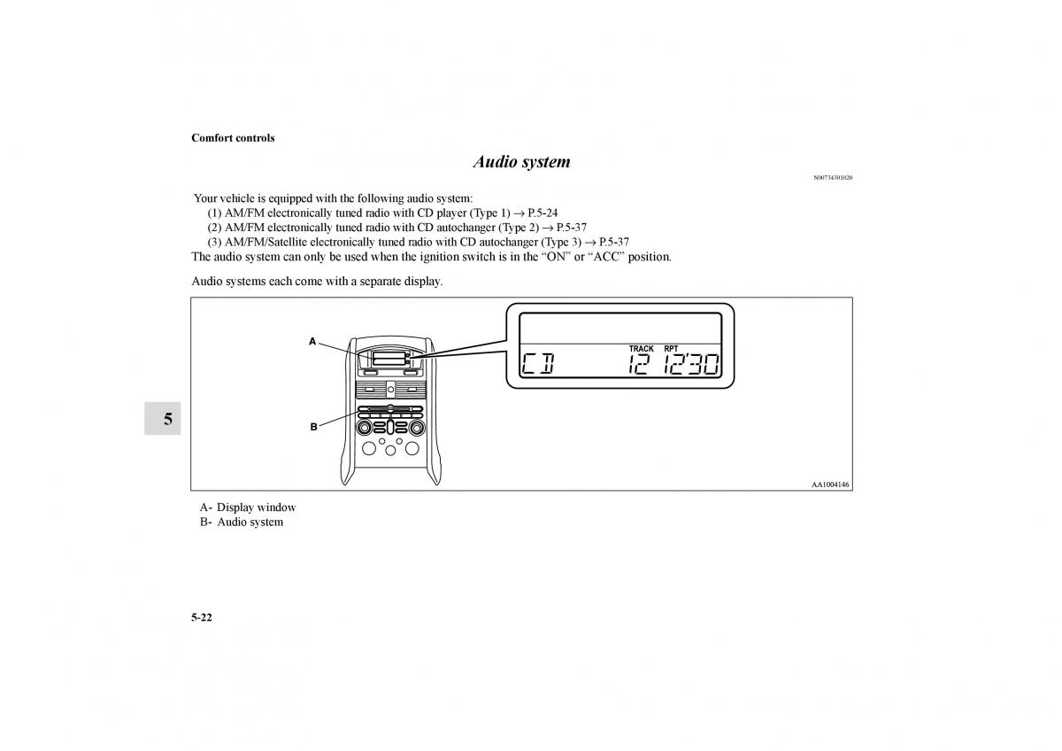 Mitsubishi Galant IX 9 owners manual / page 259