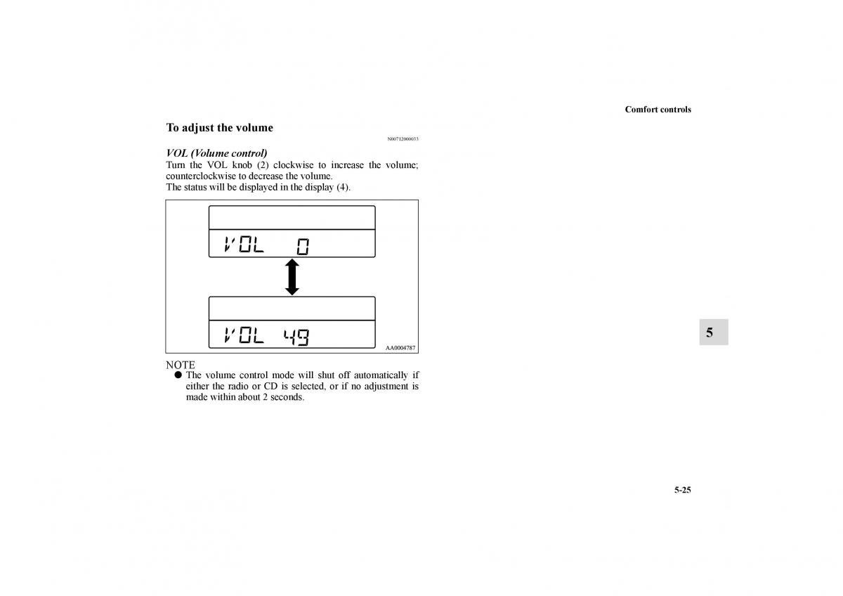 Mitsubishi Galant IX 9 owners manual / page 262