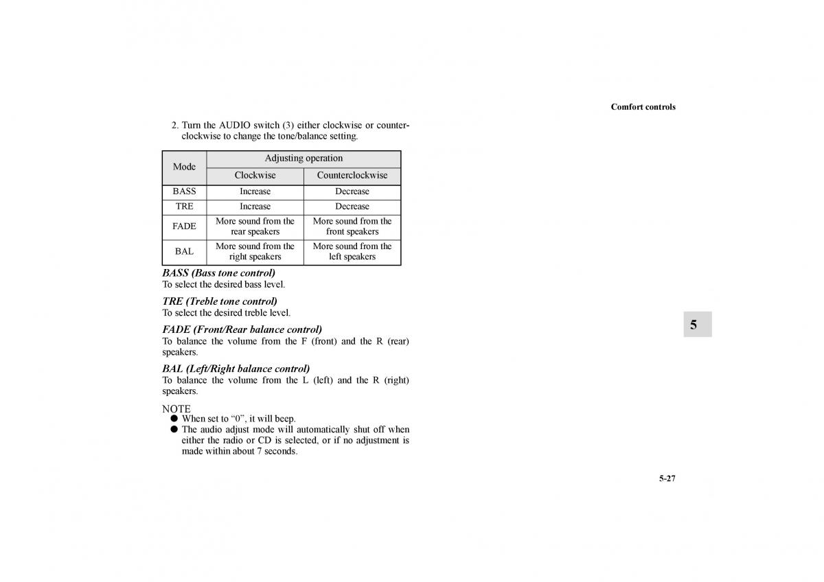 Mitsubishi Galant IX 9 owners manual / page 264