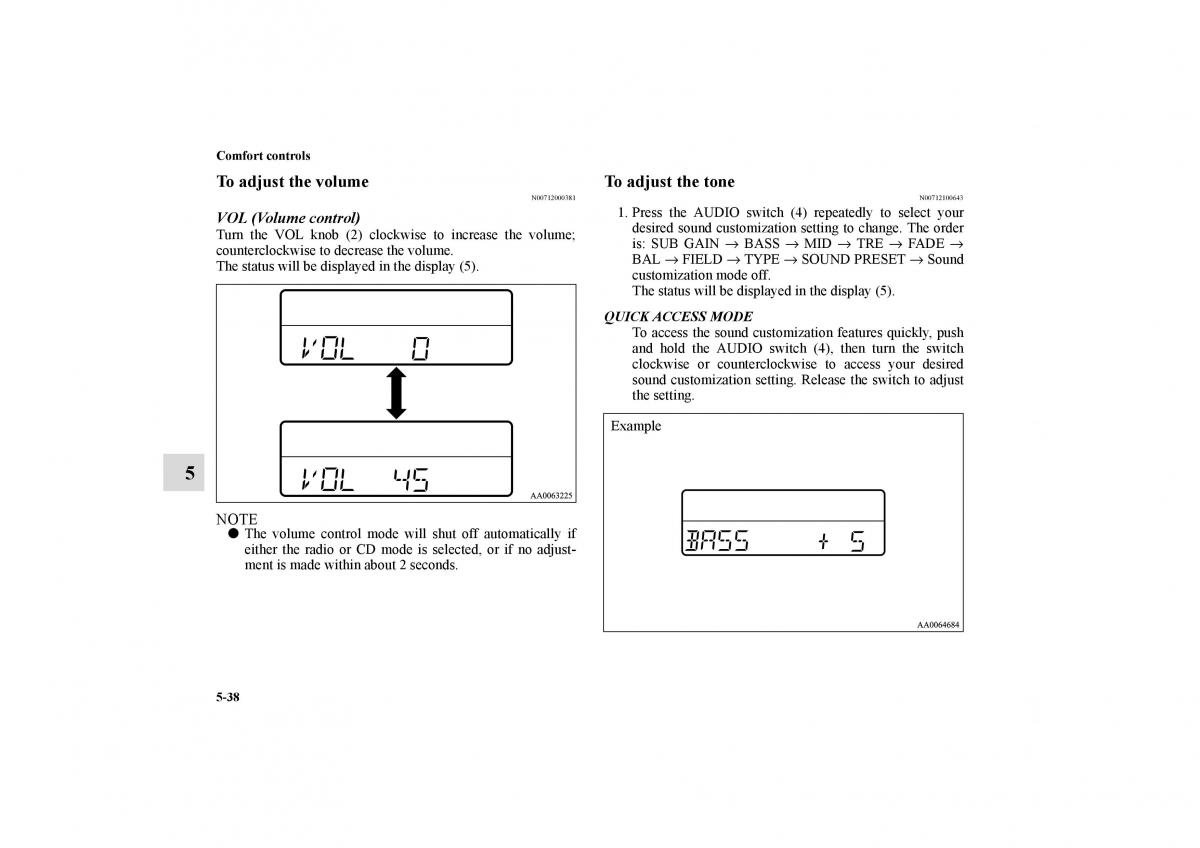 Mitsubishi Galant IX 9 owners manual / page 275