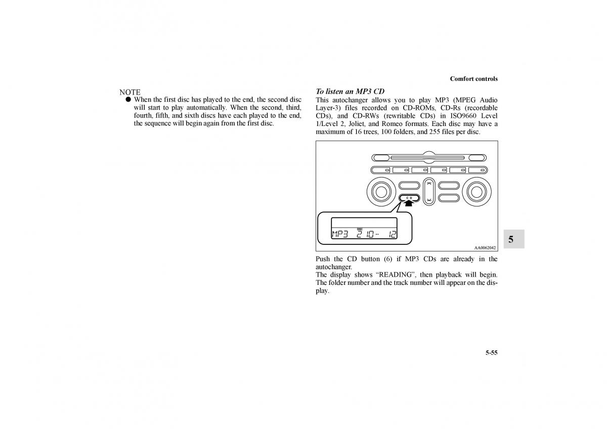 Mitsubishi Galant IX 9 owners manual / page 292