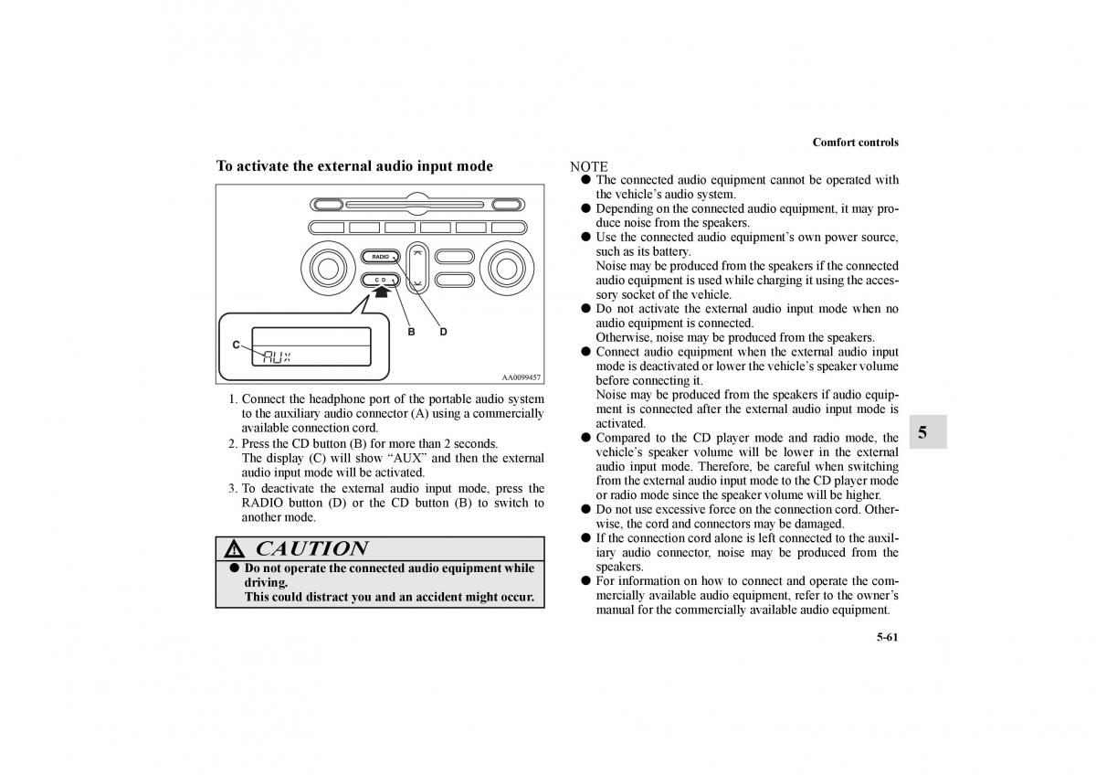 Mitsubishi Galant IX 9 owners manual / page 298