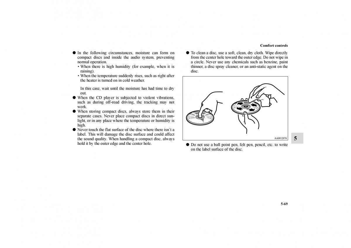 Mitsubishi Galant IX 9 owners manual / page 306