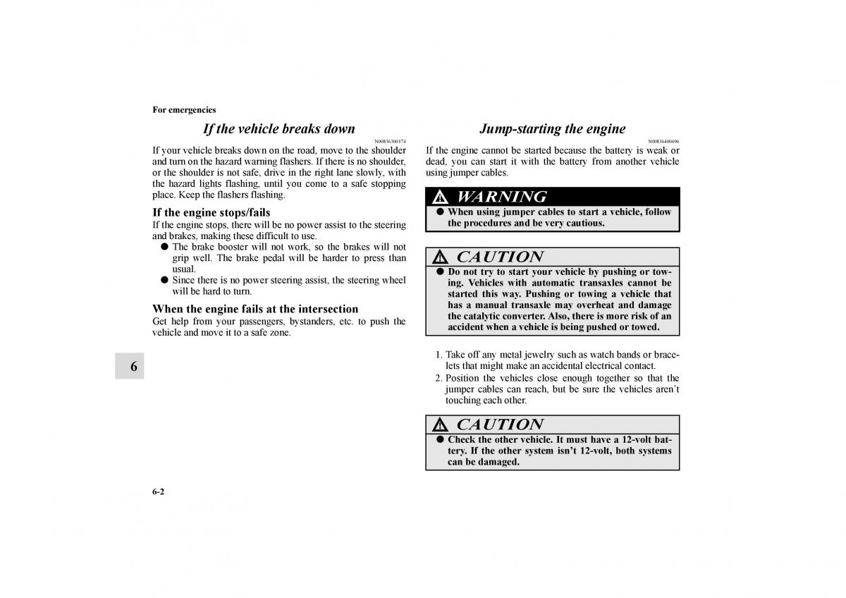 Mitsubishi Galant IX 9 owners manual / page 313