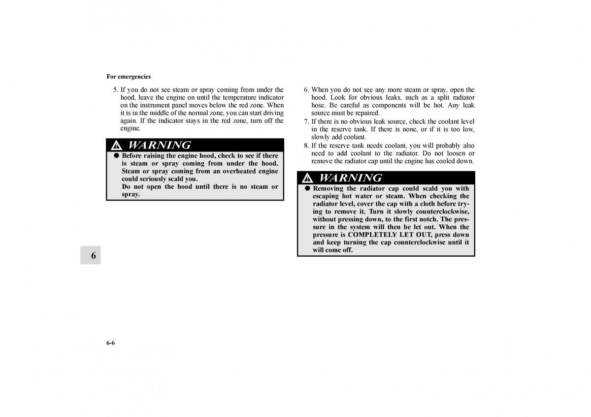 Mitsubishi Galant IX 9 owners manual / page 317