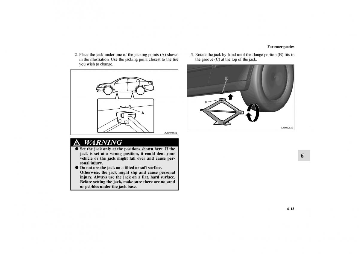 Mitsubishi Galant IX 9 owners manual / page 324