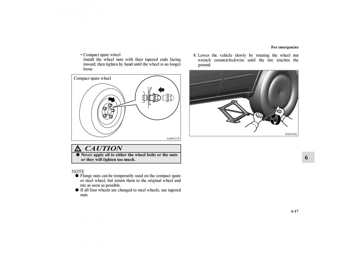 Mitsubishi Galant IX 9 owners manual / page 328