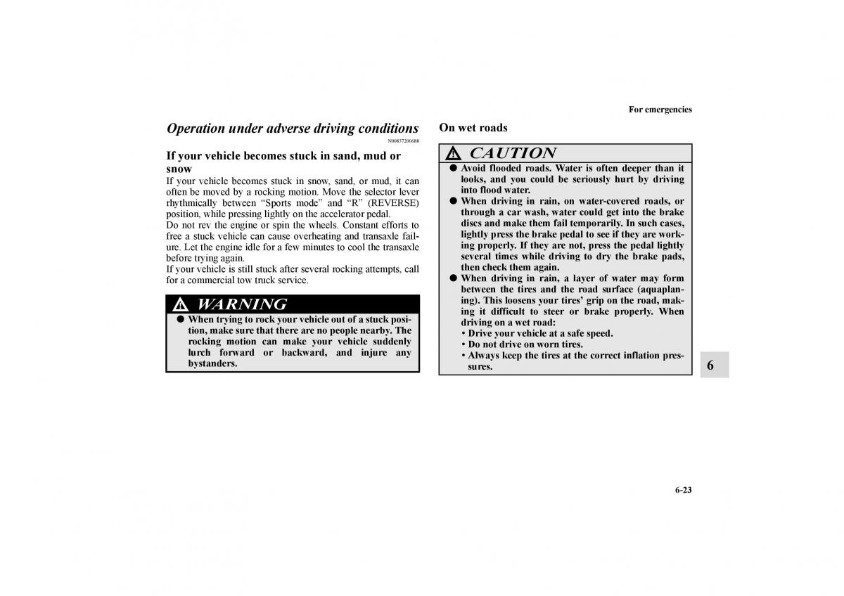 Mitsubishi Galant IX 9 owners manual / page 334