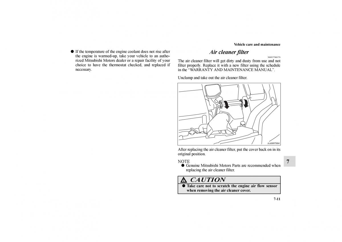 Mitsubishi Galant IX 9 owners manual / page 346