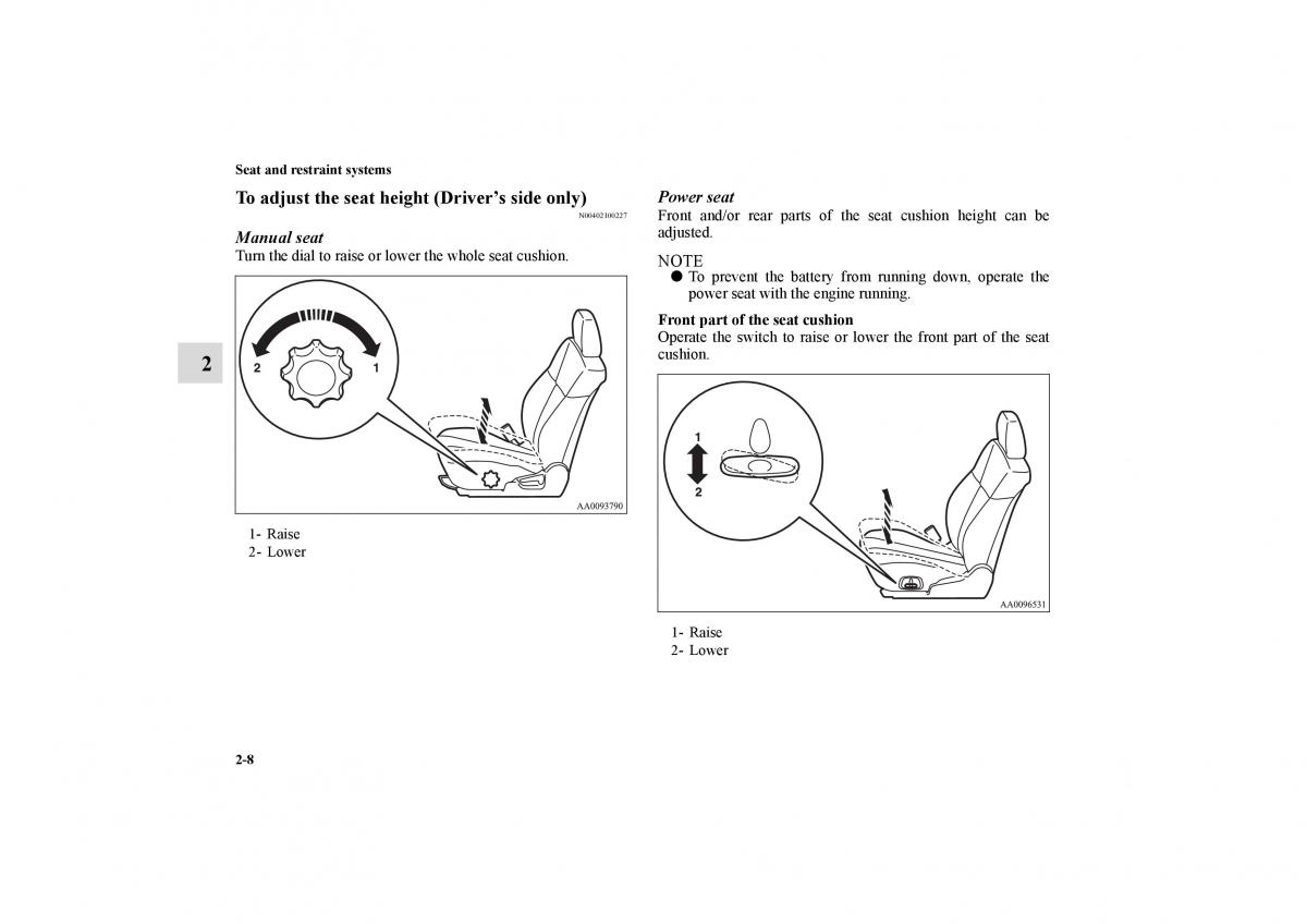 Mitsubishi Galant IX 9 owners manual / page 35